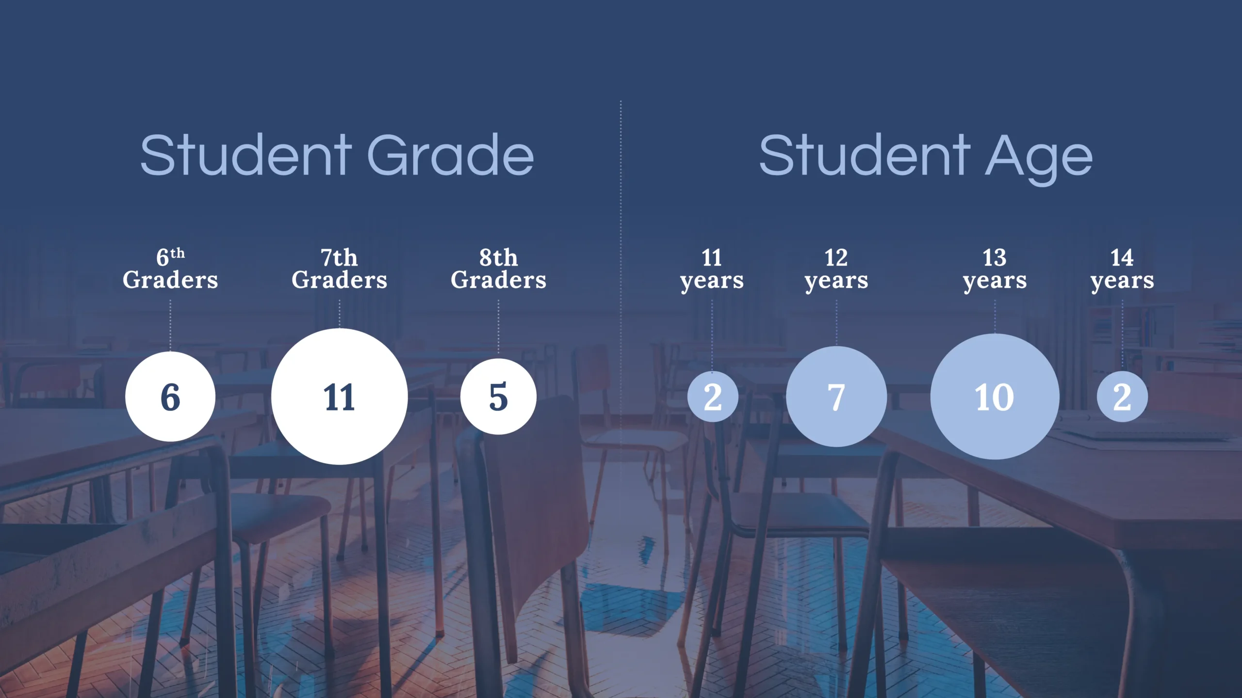 Student referrals by grade and age for the Renton Quarterly Report .